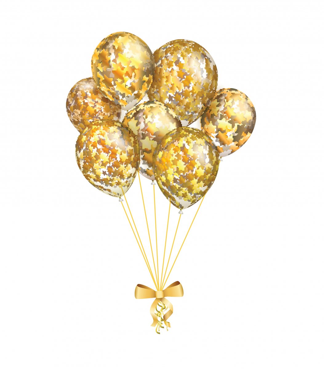 48944816-bunch-of-balloon-with-golden-stars-on-the-white-bakground